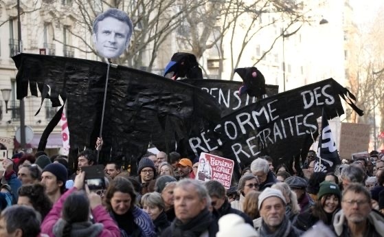 Френските синдикати обявиха обща стачка на 7 и 11 февруари